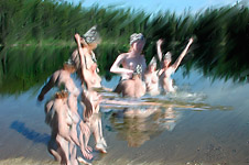 Wendle Morning Dip &copy; Bill Horne